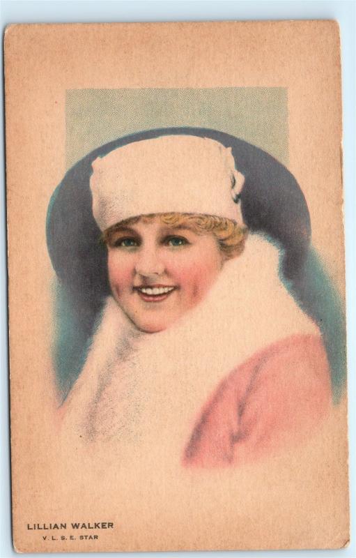 Lillian Walker V.L.S.E. Star American Actress Antique Old Vintage Postcard C82