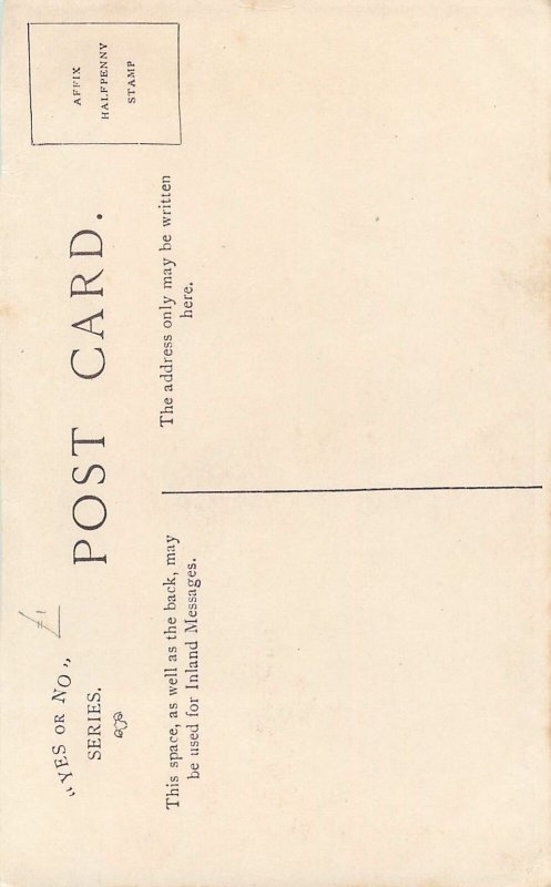 Yes or No series Postcard Mrs Lewis Waller actress