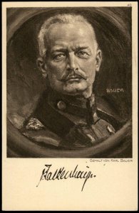 Germany WWI General von Falkenhayn Portrait Ostpreussenhilfe East Prussia G77403