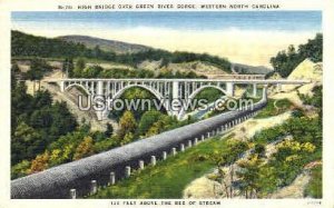 High Bridge Over Green River Gorge in Green River Gorge, North Carolina