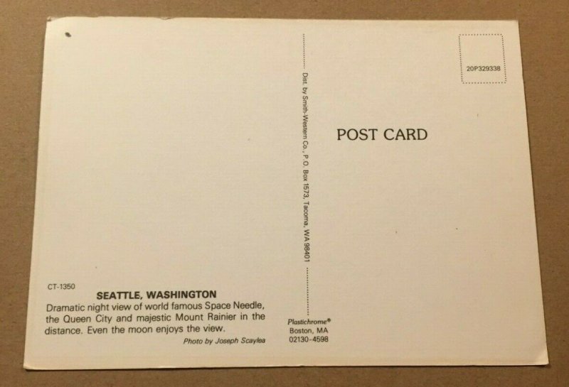 VINTAGE UNUSED POSTCARD SEATTLE,WASHINGTON 