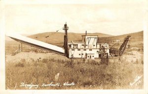 RPPC Dredging, Fairbanks, Alaska Gold Dredger Mining c1930s Vintage Postcard