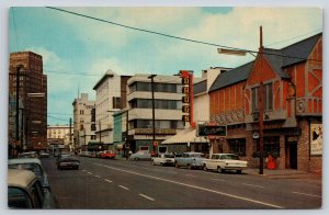 Meridian MS~22nd Avenue @ 4th Street~Weidmann Restaurant~Drug Store~1950s Cars