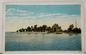 Jamestown Island Virginia from the Wharf 1930s to Maugansville Md Postcard E2