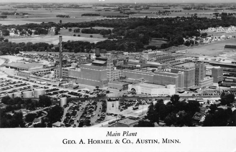 Austin Minnesota Geo A Hormel Co Main Plant Real Photo Vintage Postcard AA64879