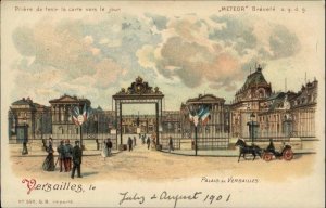 Versailles France FR Palais Palace Meteor Hold to Light HTL c1900 Postcard