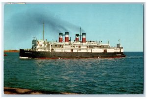 1956 S.S. Prince Edward Island Cape Tormentine New Brunswick Steamer Postcard 