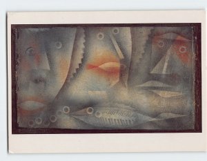 Postcard Fish People By Paul Klee, Kunstmuseum Bern, Switzerland