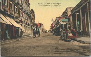 Cuba Calle De Clouet Cienfuegos Vintage Postcard 04.15