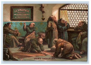 1870s-80s J.E. Singer & Co Woolens Monks Inside View #5F