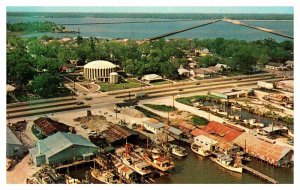 Postcard AERIAL VIEW SCENE Biloxi Mississippi MS AP0508
