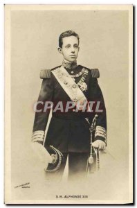 Postcard Old King Alfonso XIII of Spain