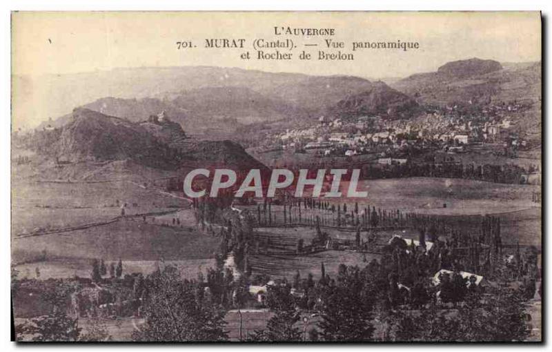 Old Postcard Murat and panoramic rock Bredon View