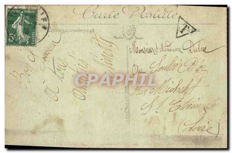 Postcard Old Rive de Gier General view East Coast