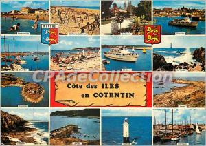 Postcard Modern Cote des Iles in Cotentin