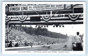 AKRON, OH Ohio ~ National SOAP BOX DERBY ~ c1950s Summit County Postcard