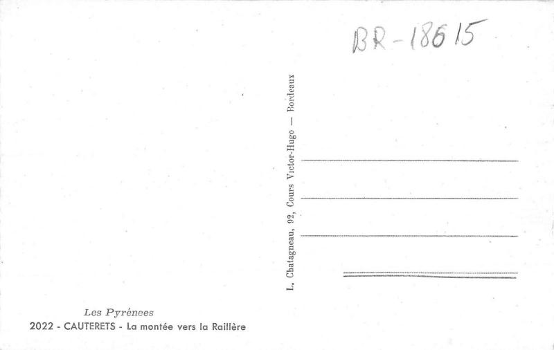 BR18615 Cauterets la montee vers la Raillere    france