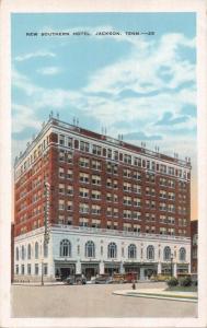 JACKSON TENNESSEE~NEW SOUTHERN HOTEL-OUR OTHER SKYSCRAPER MSG POSTCARD 1920s