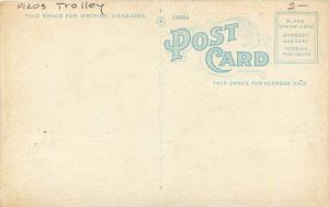 Flag 1920s Providence Rhode Island Weysset West Trolleys postcard 10351