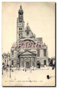 Postcard Old Paris Eglise Saint Etienne du Mont