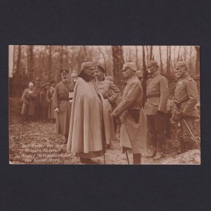 GERMANY, Postcard, Emperor & Prince Henry visiting the Crown Prince headquarters