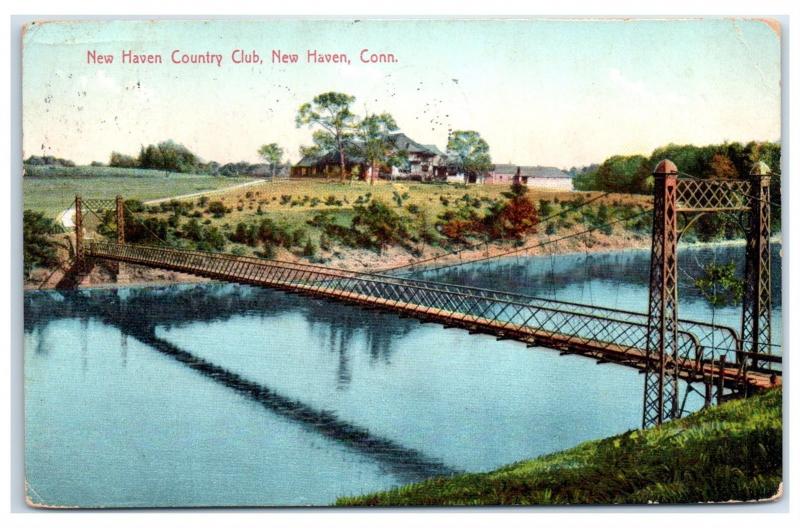 1909 New Haven Country Club, New Haven, CT Postcard