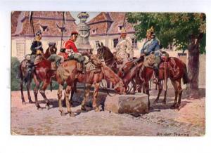 3161510 HORSE Soldiers Military by HOFFMANN Vintage CHARITY PC