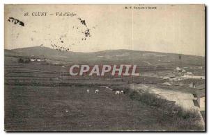 Cluny Postcard Old Val d & # 39enfer