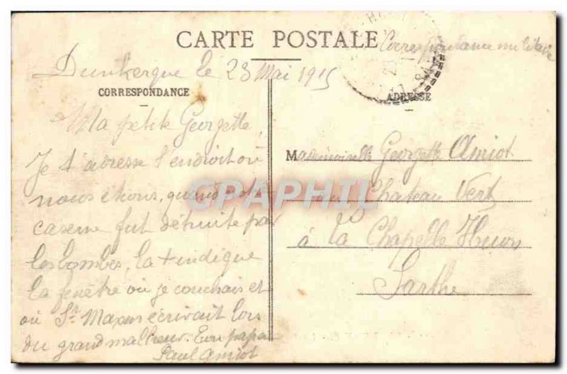 Old Postcard Dunkerque A Torpedo Returning To Basins
