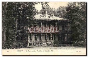 Vichy Old Postcard The Old Pavilion of Napoleon III park