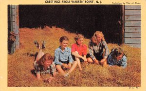Warren Point New Jersey Greetings From, Girls Sitting In Hay, Chrome PC U13201