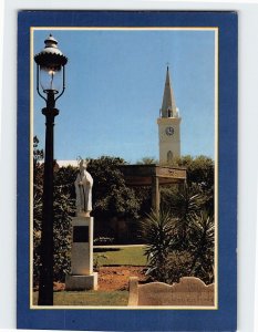 Postcard San Agustin plaza, Laredo, Texas