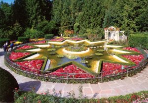 Canada - British Columbia, Victoria. The Butchart Gardens, Star Pond