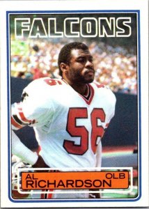 1983 Topps Football Card Al Richardson Atlanta Falcons