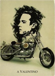 CPM AK Moto Harley Davidson 883 dedicata a VALENTINO FILM STAR (717733)