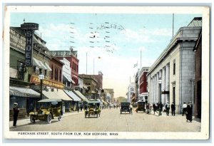 1926 Purchase Street South From Elm New Bedford Massachusetts MA Postcard