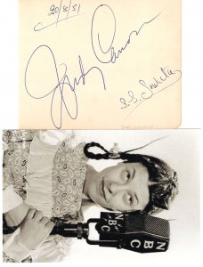 Judy Canova USA Radio Star Singer 1951 Hand Signed & Photo