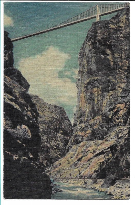 Canon City, CO - From the Bottom of the Royal Gorge - 1953