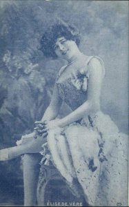 Early Film Actress ELISE DE VERE c1905 Postcard