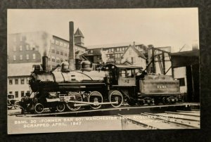 Mint Vintage B and ML Manchester 1901 Acquired 1939 Real Photo Postcard RPPC