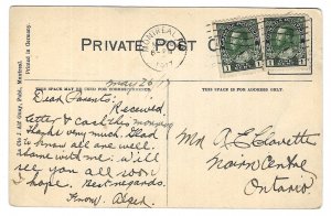 Mount St. Louis, Montreal, Canada Postcard Mailed 1917