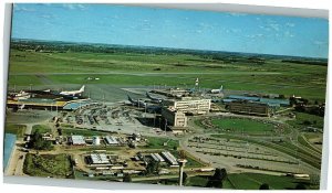 1960s Ezeiza International Airport Postcard Buenos Aires Argentina Aviation  