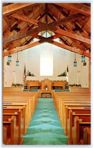 FLAGSTAFF, AZ Arizona ~ First BAPTIST CHURCH c1950s Coconino County Postcard