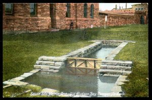 dc1400 - SAULT STE. MARIE Ontario Postcard 1911 Old Hudson Bay Company Lock