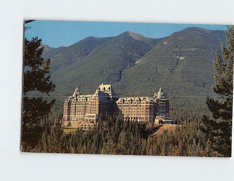 Postcard C.P.R. Banff Springs Hotel Canadian Rockies Banff Canada