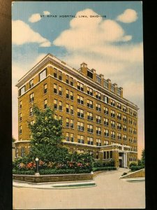 Vintage Postcard 1930-1945 St. Rita's Hospital Lima Ohio 