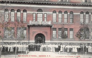 J53/ Aberdeen South Dakota Postcard c1910 Main Normal School Student 305