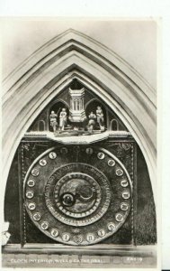 Somerset Postcard - Clock Interior - Wells Cathedral - Real Photo - Ref 12023A