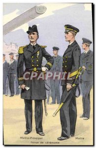 Old Postcard Senior Master of Ceremony Held Army