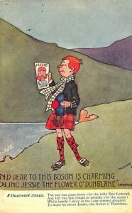 Raphael Tuck Artist Signed Hamish Illustrated Songs Poem Postcard